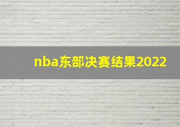 nba东部决赛结果2022