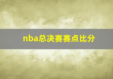 nba总决赛赛点比分