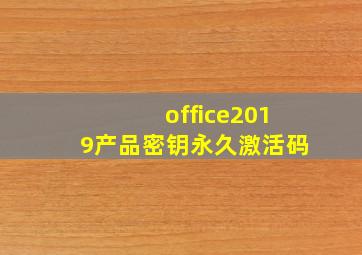 office2019产品密钥永久激活码