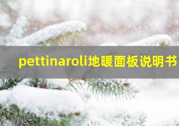 pettinaroli地暖面板说明书