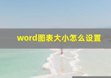 word图表大小怎么设置