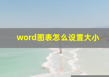 word图表怎么设置大小