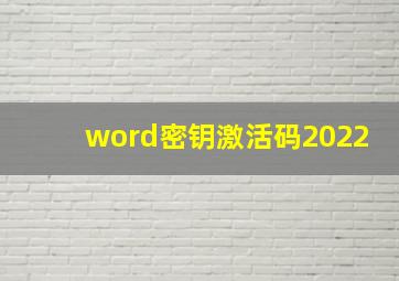 word密钥激活码2022