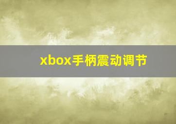 xbox手柄震动调节