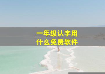 一年级认字用什么免费软件