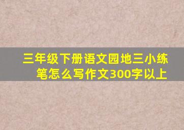 三年级下册语文园地三小练笔怎么写作文300字以上