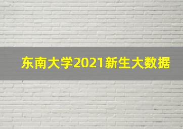 东南大学2021新生大数据