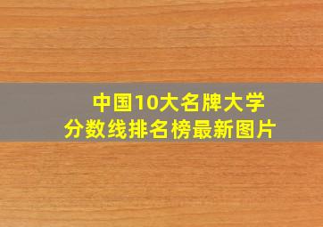 中国10大名牌大学分数线排名榜最新图片