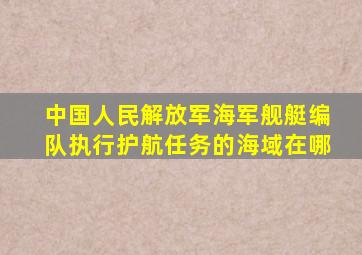 中国人民解放军海军舰艇编队执行护航任务的海域在哪