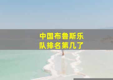 中国布鲁斯乐队排名第几了