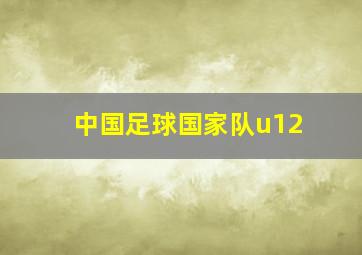 中国足球国家队u12