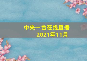 中央一台在线直播2021年11月