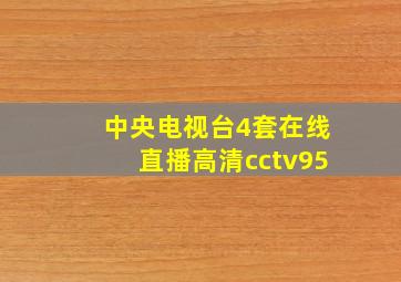 中央电视台4套在线直播高清cctv95