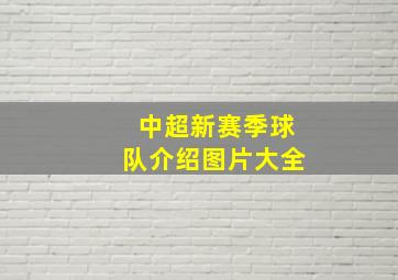 中超新赛季球队介绍图片大全