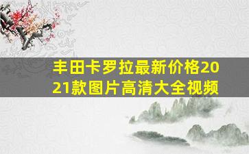 丰田卡罗拉最新价格2021款图片高清大全视频