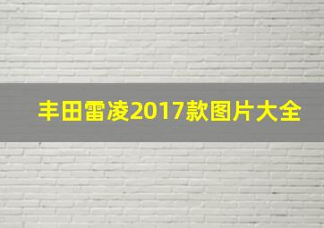 丰田雷凌2017款图片大全