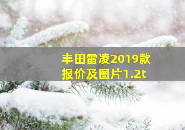 丰田雷凌2019款报价及图片1.2t