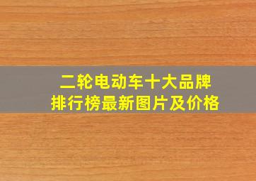 二轮电动车十大品牌排行榜最新图片及价格