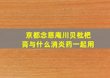 京都念慈庵川贝枇杷膏与什么消炎药一起用