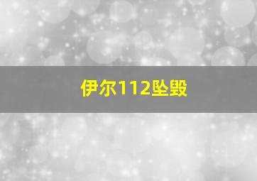 伊尔112坠毁