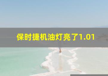 保时捷机油灯亮了1.01