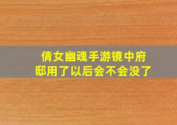 倩女幽魂手游镜中府邸用了以后会不会没了