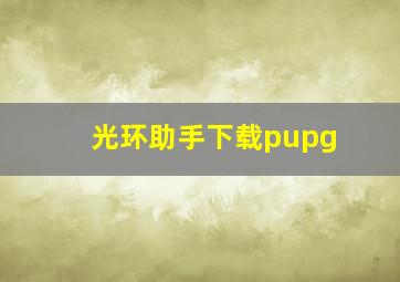 光环助手下载pupg