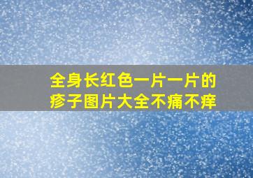 全身长红色一片一片的疹子图片大全不痛不痒