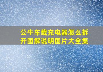 公牛车载充电器怎么拆开图解说明图片大全集