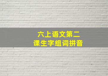 六上语文第二课生字组词拼音