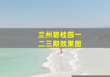 兰州碧桂园一二三期效果图