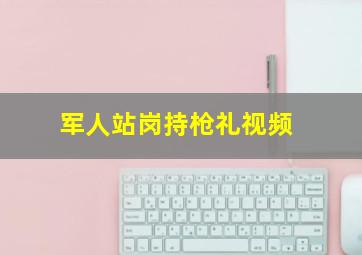 军人站岗持枪礼视频