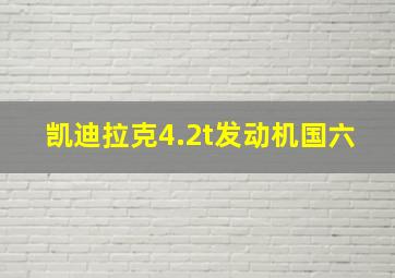 凯迪拉克4.2t发动机国六