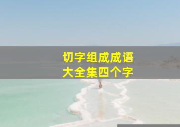 切字组成成语大全集四个字