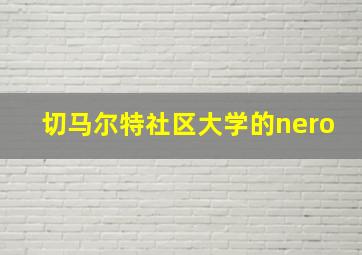 切马尔特社区大学的nero