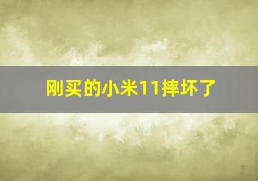 刚买的小米11摔坏了