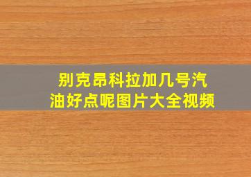 别克昂科拉加几号汽油好点呢图片大全视频