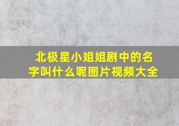 北极星小姐姐剧中的名字叫什么呢图片视频大全