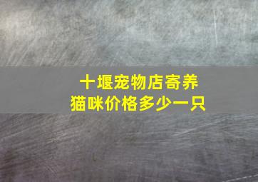 十堰宠物店寄养猫咪价格多少一只