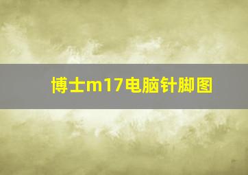 博士m17电脑针脚图