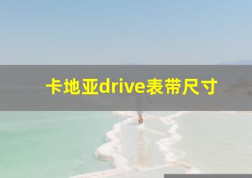 卡地亚drive表带尺寸