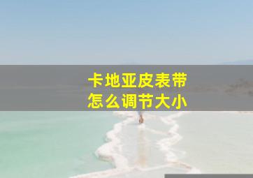 卡地亚皮表带怎么调节大小