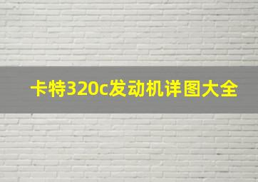 卡特320c发动机详图大全