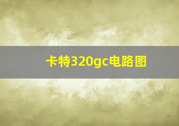 卡特320gc电路图