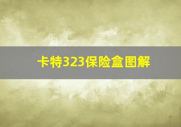 卡特323保险盒图解