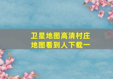 卫星地图高清村庄地图看到人下载一