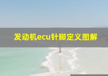 发动机ecu针脚定义图解