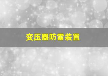 变压器防雷装置