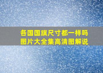 各国国旗尺寸都一样吗图片大全集高清图解说