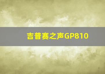 吉普赛之声GP810